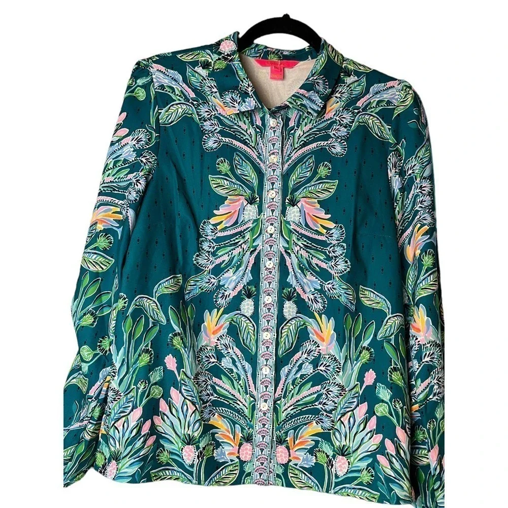 Women’s Lilly Pulitzer Tavia Top Long Sleeve Blouse